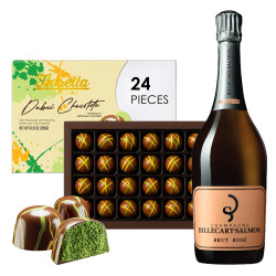 Billecart Salmon Brut Rose And Dubai Chocolate Gift Set