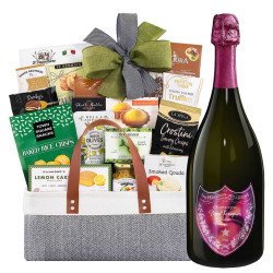 Dom Perignon Lady Gaga Rose Gourmet Delight Gift Basket