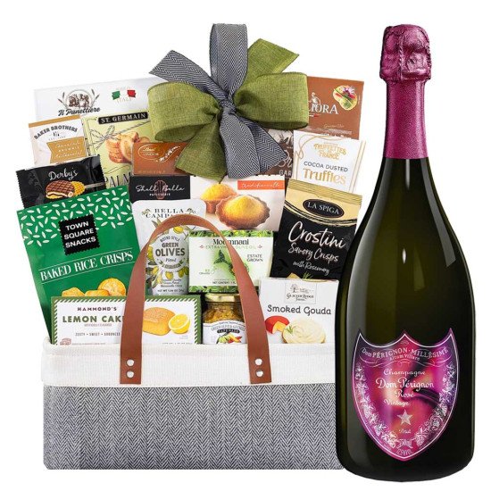 Dom Perignon Lady Gaga Rose Gourmet Delight Gift Basket Dom Perignon Lady Gaga Rose Gourmet Delight Gift Basket