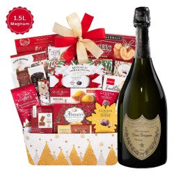 Dom Perignon Vintage Champagne 1.5L with Holiday Gift Basket Dom Perignon Vintage Champagne 1.5L with Holiday Gift Basket