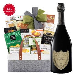 Dom Perignon Brut Magnum Gourmet Gift Basket - 1.5 Liter