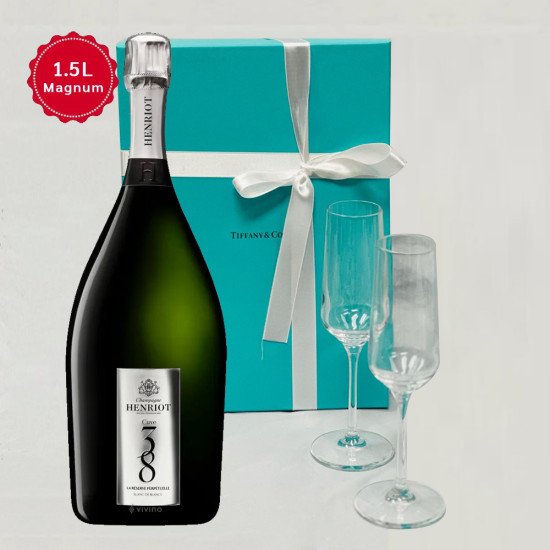 Henriot's 'Cuve 38' Magnum 1.5L with Tiffany & Co. Flute Gift Set Henriot's 'Cuve 38' Magnum 1.5L with Tiffany & Co. Flute Gift Set