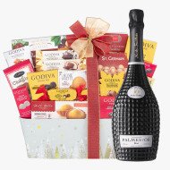 Holiday Gift Basket with Nicolas F Palmes Brut