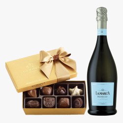 La Marca Prosecco and Godiva 8 Pc Chocolate Gift Set