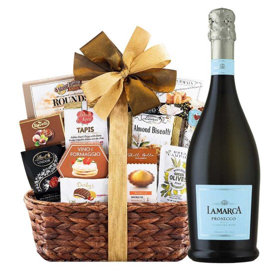 La Marca Prosecco with Bon Appetit Gourmet Gift Basket La Marca Prosecco with Bon Appetit Gourmet Gift Basket