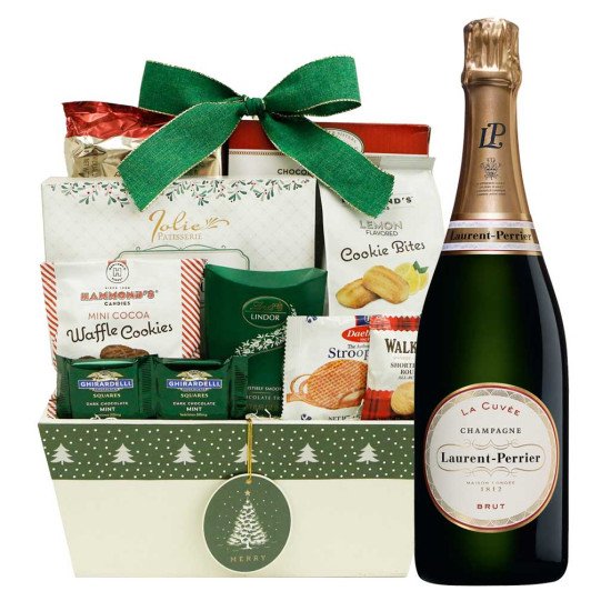 Laurent-Perrier La Cuvee Champagne And Gourmet Gift Basket