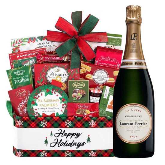 Laurent-Perrier La Cuvee Champagne And Holiday Gift Basket