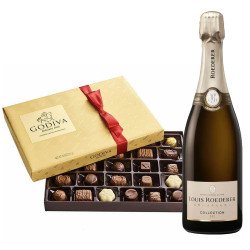 Louis Roederer Collection 242 And Godiva 26 PC Gift Set