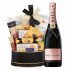 Moët & Chandon Rose Champagne And Golden Godiva Gift Basket