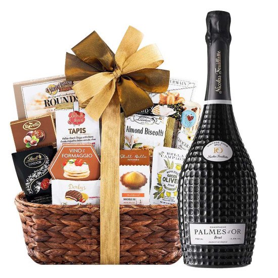 Nicolas F Palmes Brut with Bon Appetit Gift Basket