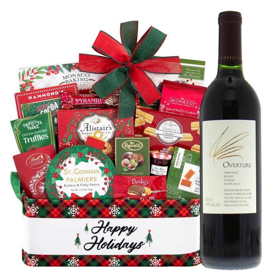 Opus One Overture Napa Valley Red Wine and Holiday Gift Basket Opus One Overture Napa Valley Red Wine and Holiday Gift Basket