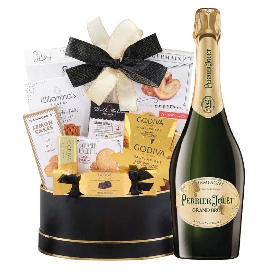Perrier-Jouet Grand Brut Champagne Chocolates Gift Bosket Perrier-Jouet Grand Brut Champagne Chocolates Gift Bosket