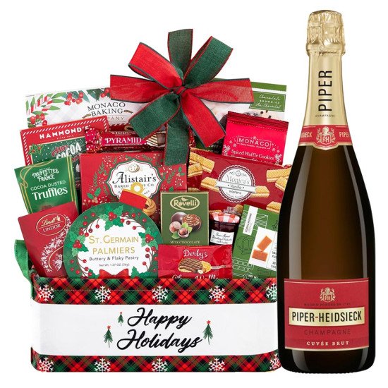Piper-Heidsieck Cuvée Brut Champagne With Holiday Gift Basket