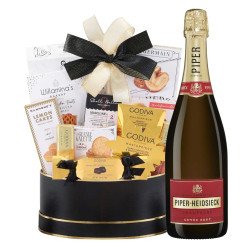 Piper Heidsieck Brut Champagne And Golden Gift Basket