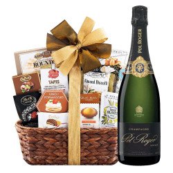 Pol Roger Brut Vintage Champagne And Bon Appetit Gift Basket Pol Roger Brut Vintage Champagne And Bon Appetit Gift Basket