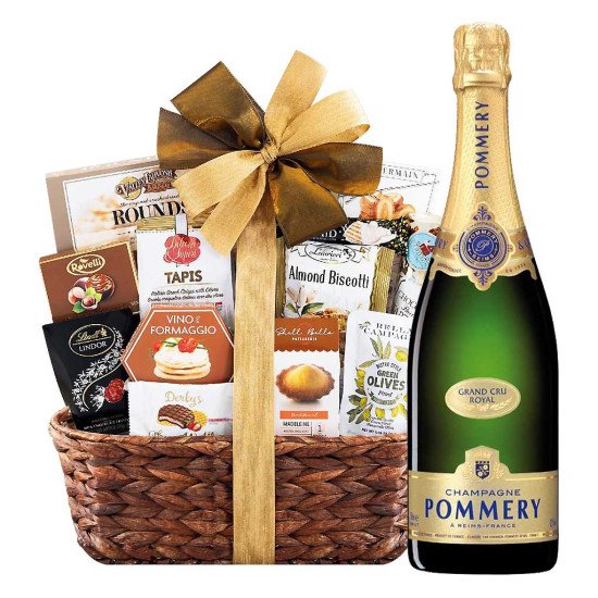 Pommery Grand Cru Royal Champagne And Bon Appetit Basket Pommery Grand Cru Royal Champagne And Bon Appetit Basket