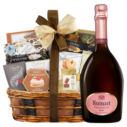 Ruinart Rose Champagne Gift Basket