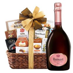 Ruinart Rose Champagne Gift Basket