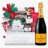 Season's Greetings Gift Basket with Veuve Clicquot