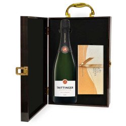 Taittinger Brut Champagne with 8PC Godiva Chocolate Box