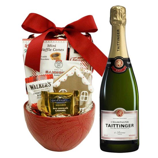Taittinger Brut Champagne Gift Basket