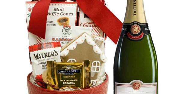 Buy Taittinger Brut Champagne Gift Basket