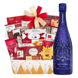 Taittinger Nocturne Sec And Godiva Chocolate Gift Basket