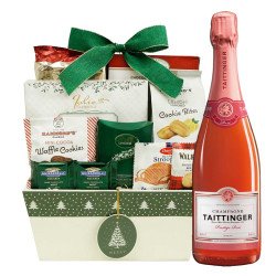 Taittinger Brut Prestige Rose Champagne Gift Basket Taittinger Brut Prestige Rose Champagne Gift Basket