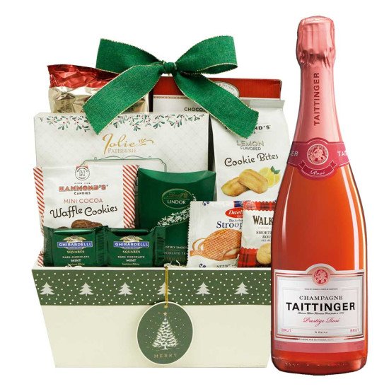 Taittinger Brut Prestige Rose Champagne Gift Basket