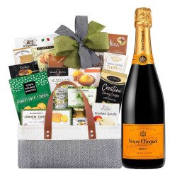 The Connoisseur Gift Basket with Veuve Clicquot