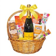 Veuve Clicquot Champagne with Birthday Gift Basket Veuve Clicquot Champagne with Birthday Gift Basket