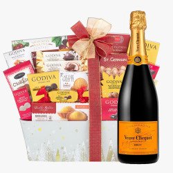 Veuve Clicquot Champagne Holiday Gift Basket