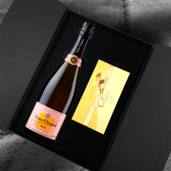 Veuve Clicquot Rose & Godiva Chocolates 8pc Gift Set Veuve Clicquot Rose & Godiva Chocolates 8pc Gift Set