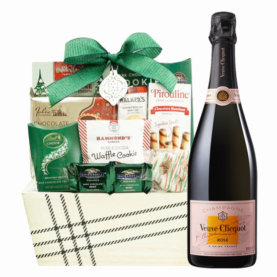 Veuve Clicquot Rose Champagne Gift Basket Veuve Clicquot Rose Champagne Gift Basket
