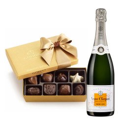 Veuve Clicquot Demi Sec Champagne and Godiva 8pc Gift Box