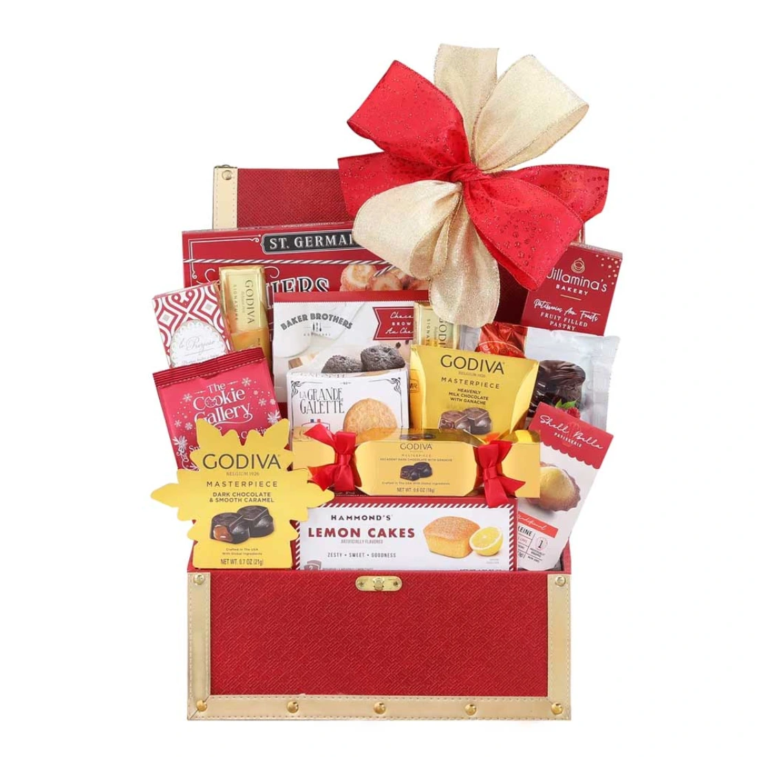 Golden Godiva Valentine Gift Basket