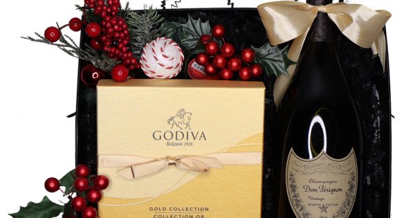 Christmas Special Dom Perignon Gift Basket