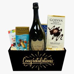 Congratulations Dom Perignon Champagne Gift Basket