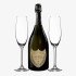 Dom Perignon Champagne and Flutes Gift Set