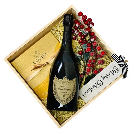 Dom Perignon Champagne Christmas Gift Box Dom Perignon Champagne Christmas Gift Box