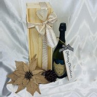 Dom Perignon Champagne Wooden Gift Box