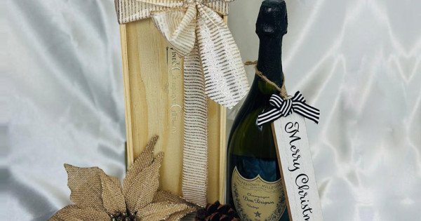 Dom Perignon Champagne Wooden Gift Box - Shop Now