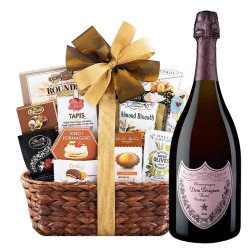 Dom Perignon Rose with Bon Appetit Gift Basket Dom Perignon Rose with Bon Appetit Gift Basket