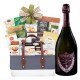 Dom Perignon Rose Vintage Brut and Gourmet Delight Gift Basket Dom Perignon Rose Vintage Brut and Gourmet Delight Gift Basket
