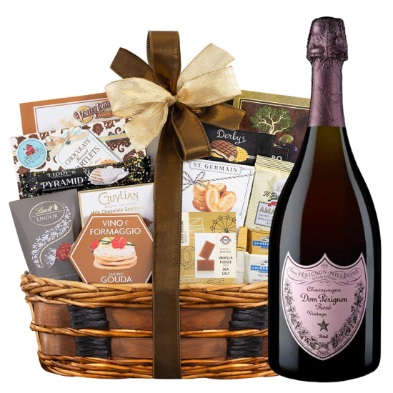 Dom Perignon Rose with Bon Appetit Gift Basket