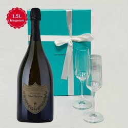 Dom Pérignon Vintage Champagne 1.5L with Tiffany & Co. Flute Gift Set