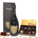 Dom Perignon Vintage & Dark Chocolate Assortment Gift Box 8 pc Dom Perignon Vintage & Dark Chocolate Assortment Gift Box 8 pc