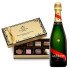 GH Mumm And Godiva Chocolate gift set