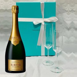 Krug Grande Cuvée And Tiffany & Co. Champagne Flutes Gift Set