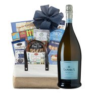 The Gourmet Delight Gift Basket With Lamarca Prosecco